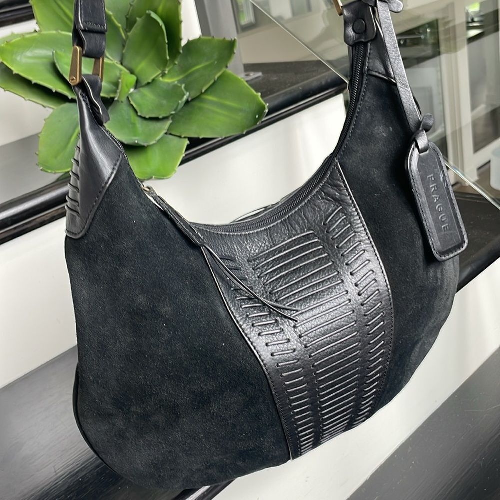 Prague, New, genuine leather boho shoulder handbag purse - Picture 2 of 9